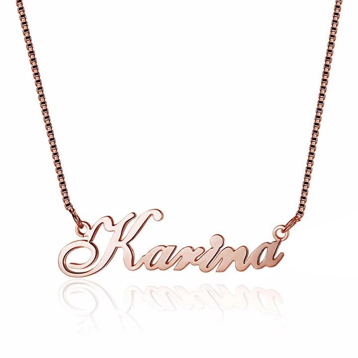 Personalised Necklace Custom 1 Name Necklace Gift For Women-Jessemade AU