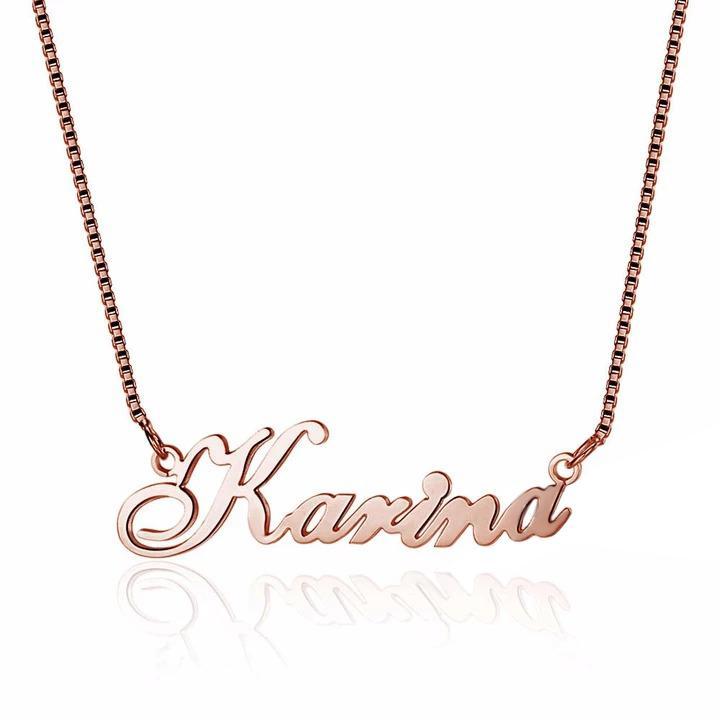 Personalised Necklace Custom 1 Name Necklace Gift For Women-Jessemade AU