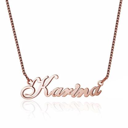 Personalised Necklace Custom 1 Name Necklace Gift For Women-Jessemade AU