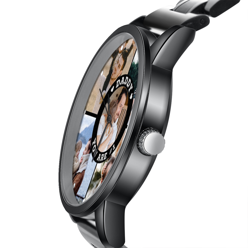 Personalised Photo Watch Custom 5 Photos Mechanical Watch Gifts for Him-Jessemade AU