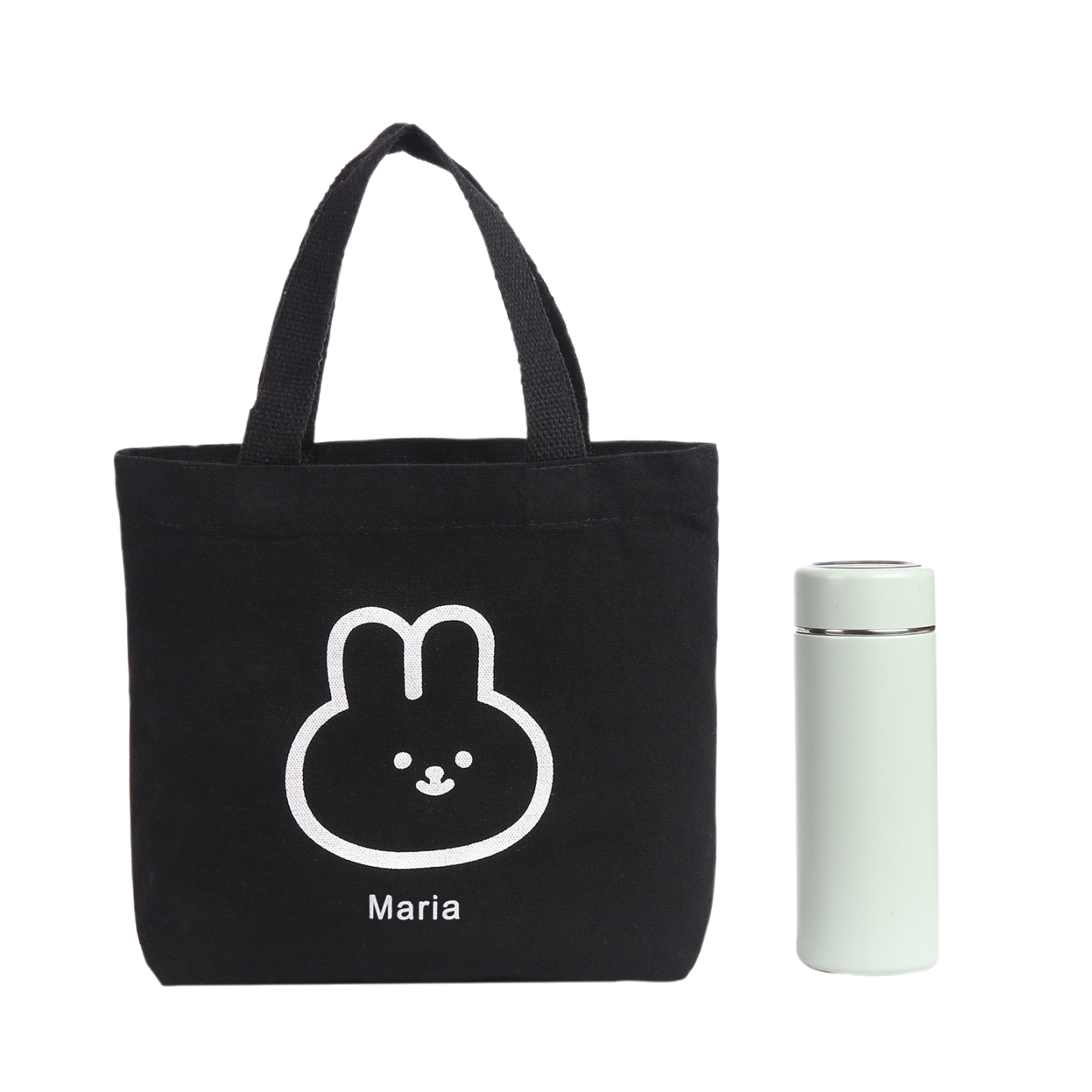 Personalised Bunny Tote Bag Customised with Name Bunny Handbag Easter Gifts-Jessemade AU