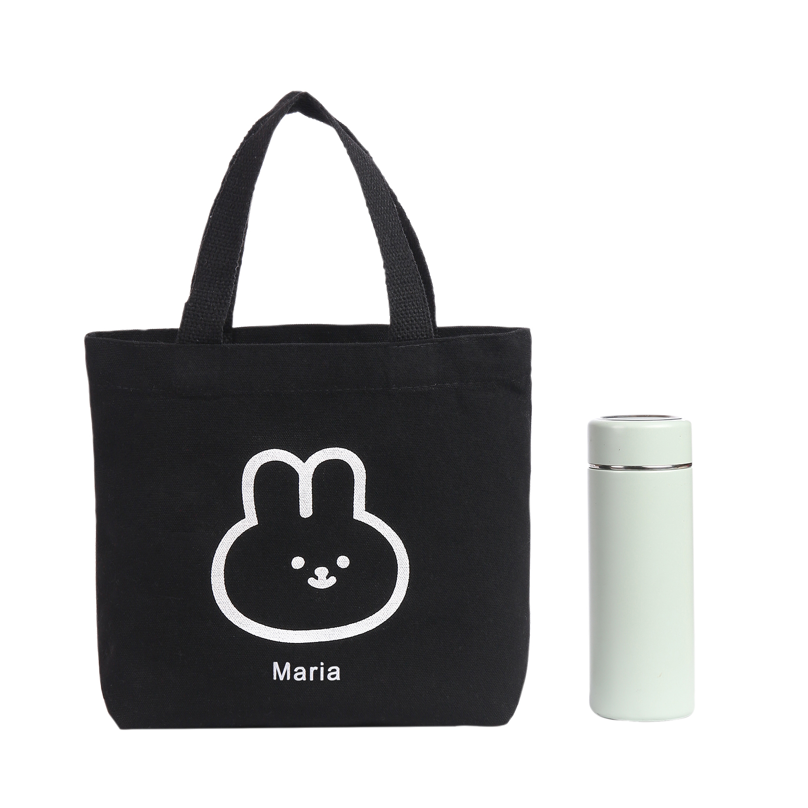 Personalised Bunny Tote Bag Customised with Name Bunny Handbag Easter Gifts-Jessemade AU