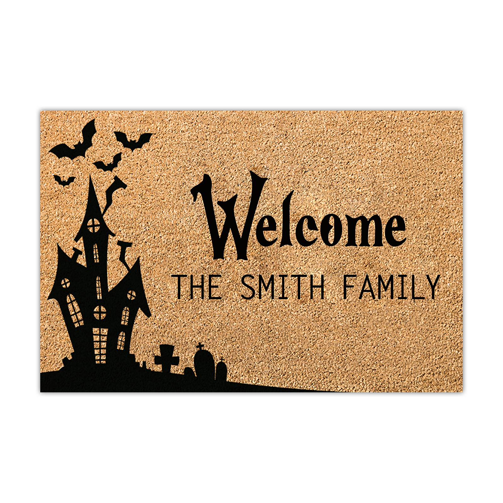 Personalised Halloween Doormat Halloween Castle Doormat Home Decor-Jessemade AU
