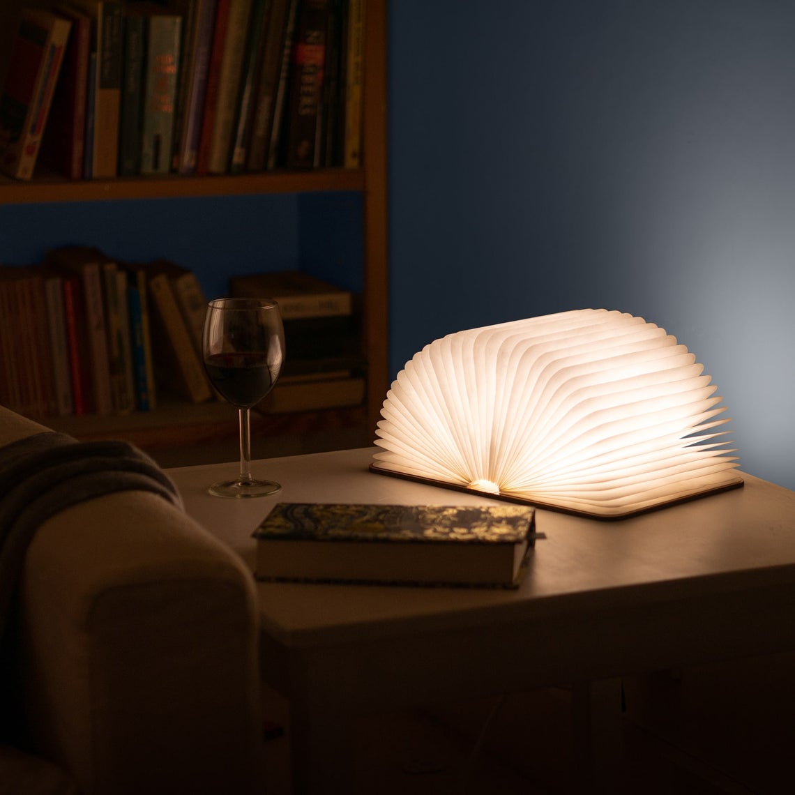Wooden Folding Magnetic Glowing LED Book Lamp-Jessemade AU