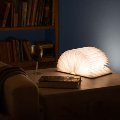 Wooden Folding Magnetic Glowing LED Book Lamp-Jessemade AU