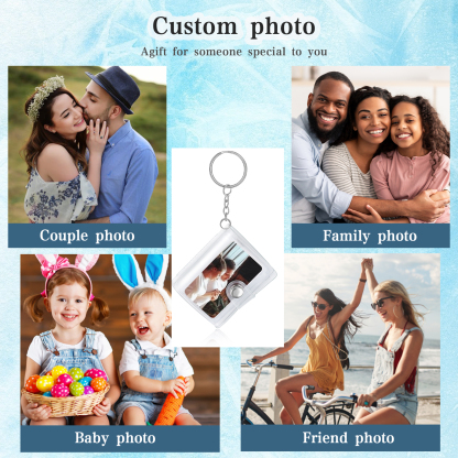 Personalised Mini Photo Album Keychain Custom 10 Photos Keychain Scrapbook  Romantic Gifts-Jessemade AU