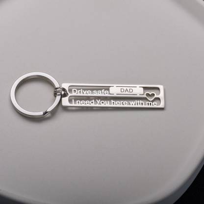Drive Safe, I Need You Here With Me, Personalised Keychain Custom Names Gifts For Dad-Jessemade AU