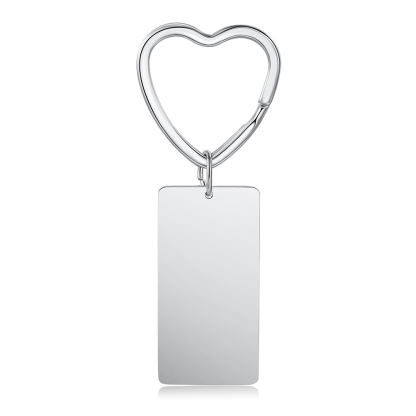 Personalised Rectangular Pendant Spotify Code Keychain-Both side can be customised-Jessemade AU
