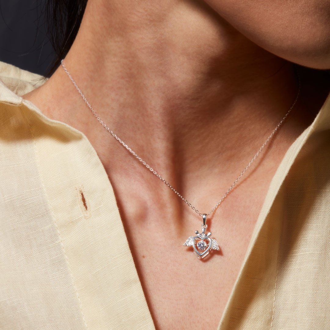 Heart Wings Dance Necklace Gifts For Her-Jessemade AU