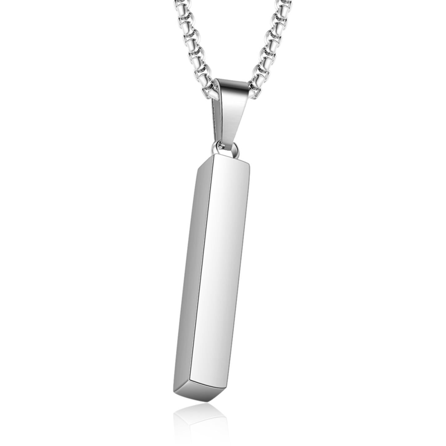 Personalised 3D Vertical Bar Necklace Customised Music Spotify Code Necklace for Her Him-Jessemade AU