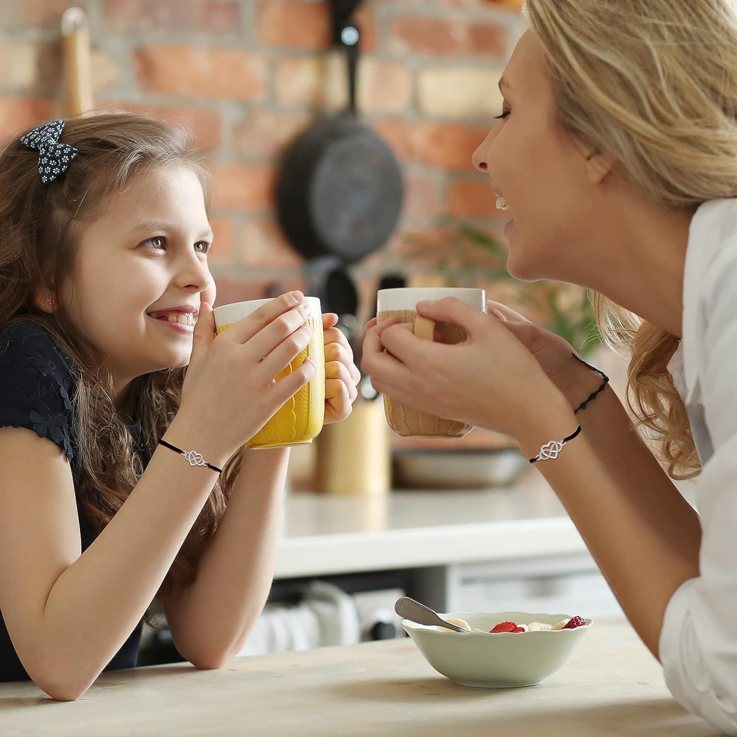 Unique Mother Daughter Bracelets Heart Bracelets Mother's Day Birthday Christmas Gifts for Women Girls-Jessemade AU