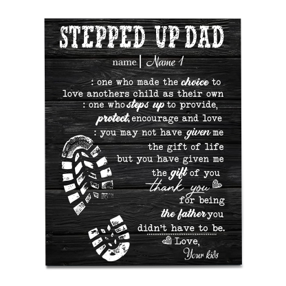 Father's Day Gifts To Dad Photo Frame Wood Signs Keepsake-Jessemade AU