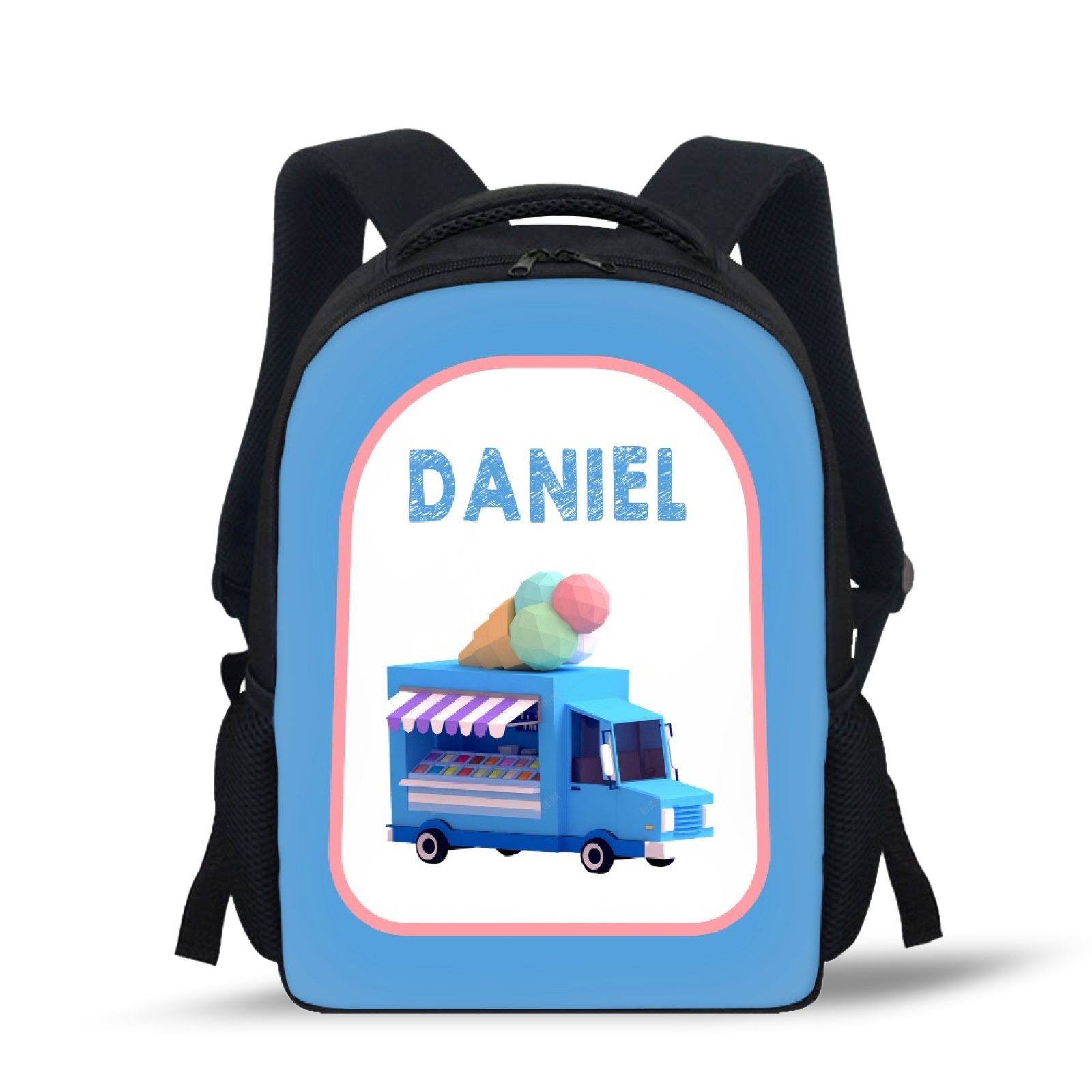 Custom Name Schoolbag Blue Stall Car Backpack Personalised School Bag for Kids-Jessemade AU