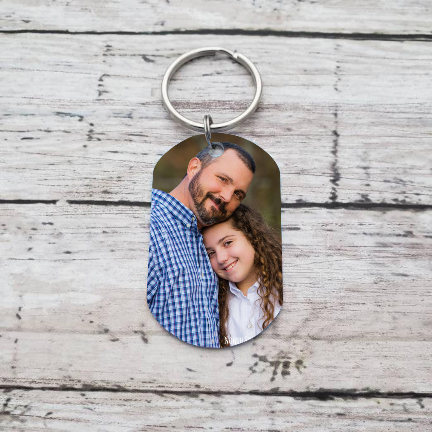 Memorial Dad Keychain Custom 1 Photo Keychain Memorial Gift - I have Angel in Heaven I call him Dad-Jessemade AU