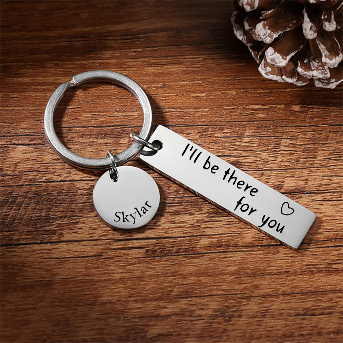 Personalised Couple Keychain Custom Name Keyring "I'll Be There For You" Valentine's Day Gifts for Couples/Friends-Jessemade AU