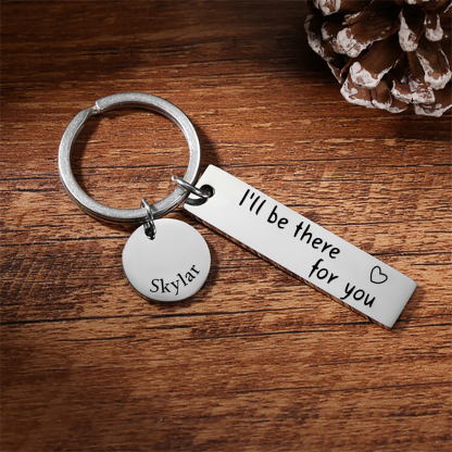 Personalised Couple Keychain Custom Name Keyring "I'll Be There For You" Valentine's Day Gifts for Couples/Friends-Jessemade AU