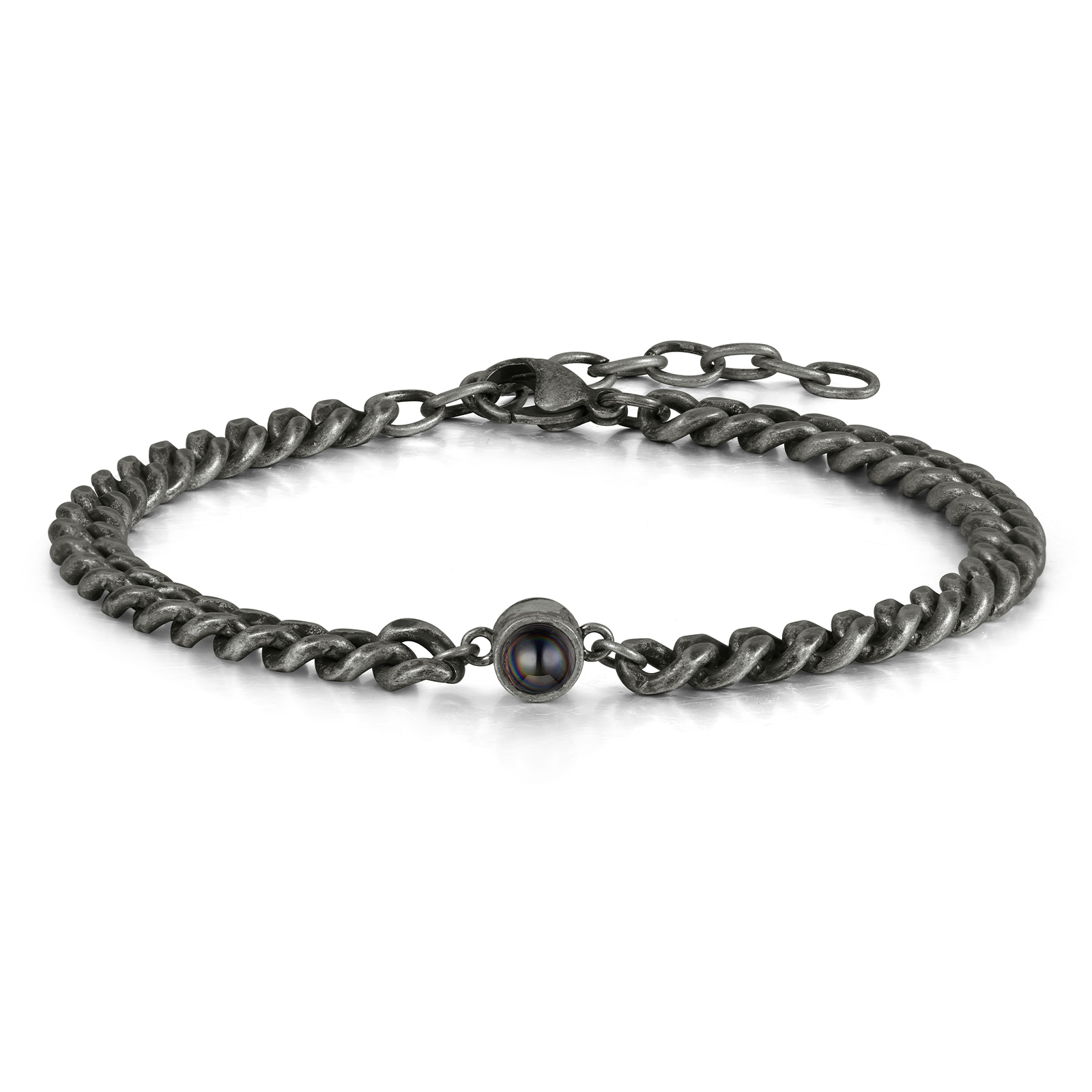 Men's Vintage Bracelet Personalised Projection Bracelet Customised Photo Bracelet Adjustable Bracelet Creative Gift for Him-Jessemade AU