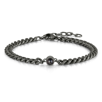 Men's Vintage Bracelet Personalised Projection Bracelet Customised Photo Bracelet Adjustable Bracelet Creative Gift for Him-Jessemade AU