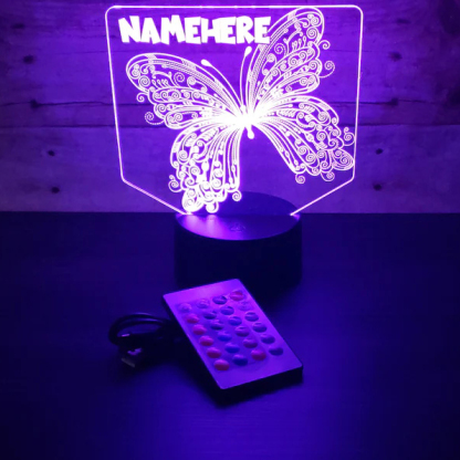 Personalised Butterfly Lamp Personalised LED Sign Custom Colourful Name Night Light Gifts For Kids-Jessemade AU