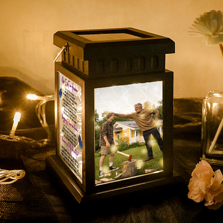 Personalised Photo Lantern Lamp Butterfly Memorial Sympathy gift-Jessemade AU