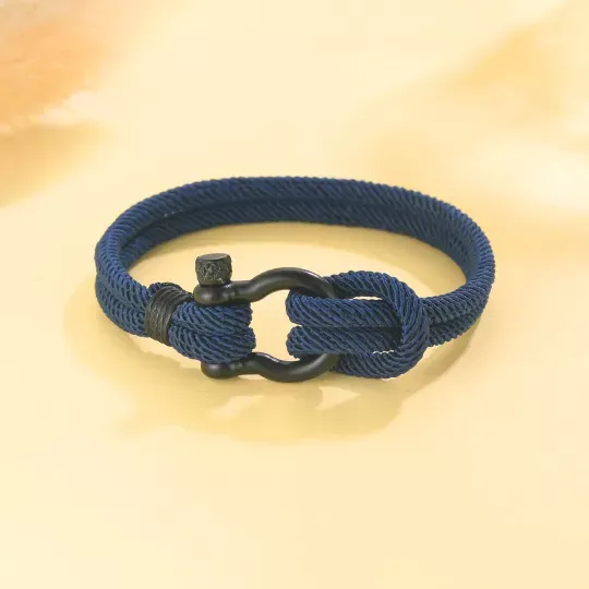 Love Knot Bracelet Nautical Bracelet "hold this close to feel my love" for Daughter and Son-Jessemade AU