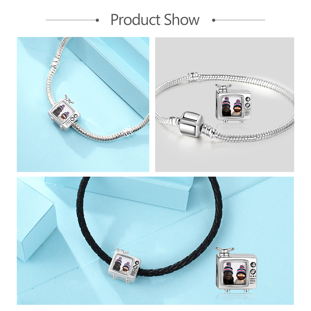 Camera Photo Custom Bracelet with 1 Charm-Jessemade AU