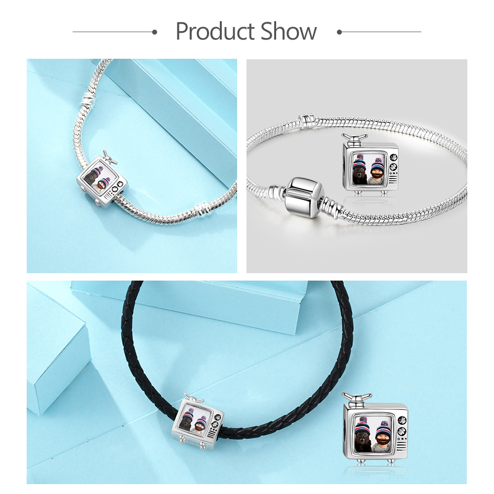 Camera Photo Custom Bracelet with 1 Charm-Jessemade AU