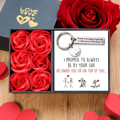 Personalised Name Promise Keychain Always on Your Side Key Ring for Couple-Jessemade AU