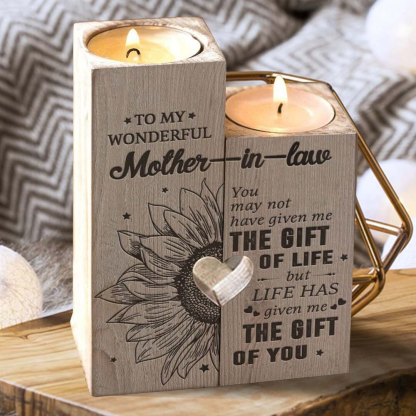Mothers Gifts Candle Holder "To My Wonderful mother-in-law "-Jessemade AU