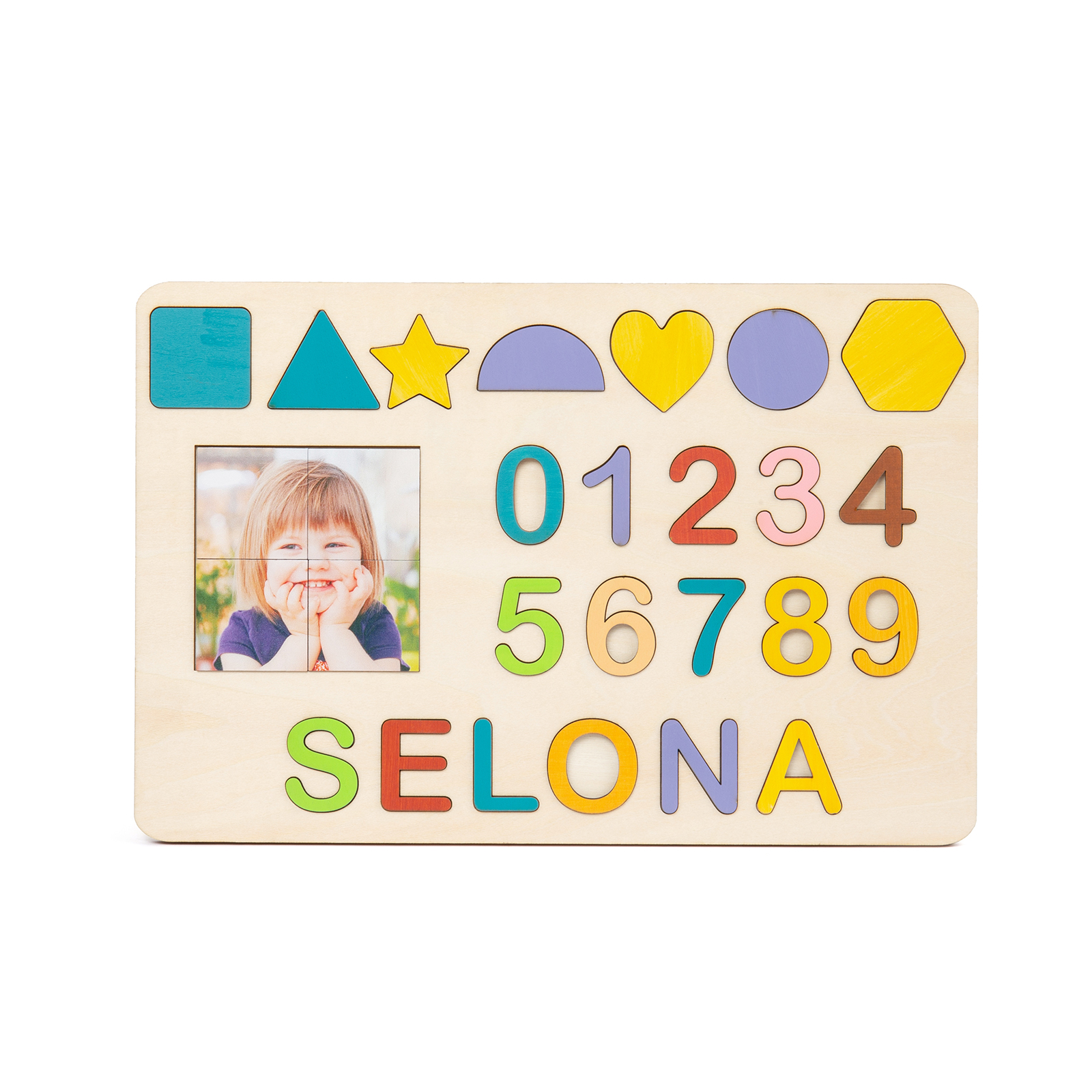 Personalised Kid's Wooden Name Alphabet Puzzle Toy for Toddlers Early Learning Child Toy-Jessemade AU