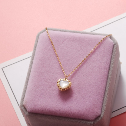 Heart Necklace for Women Girls-Jessemade AU