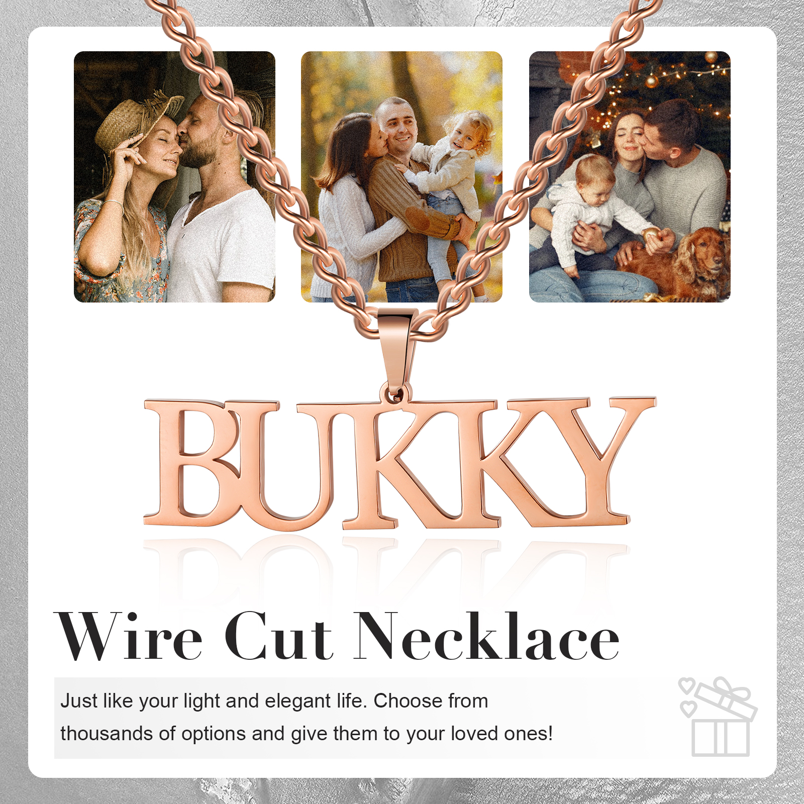 Personalised Name Necklace Custom Name Necklaces Gift For Her-Jessemade AU