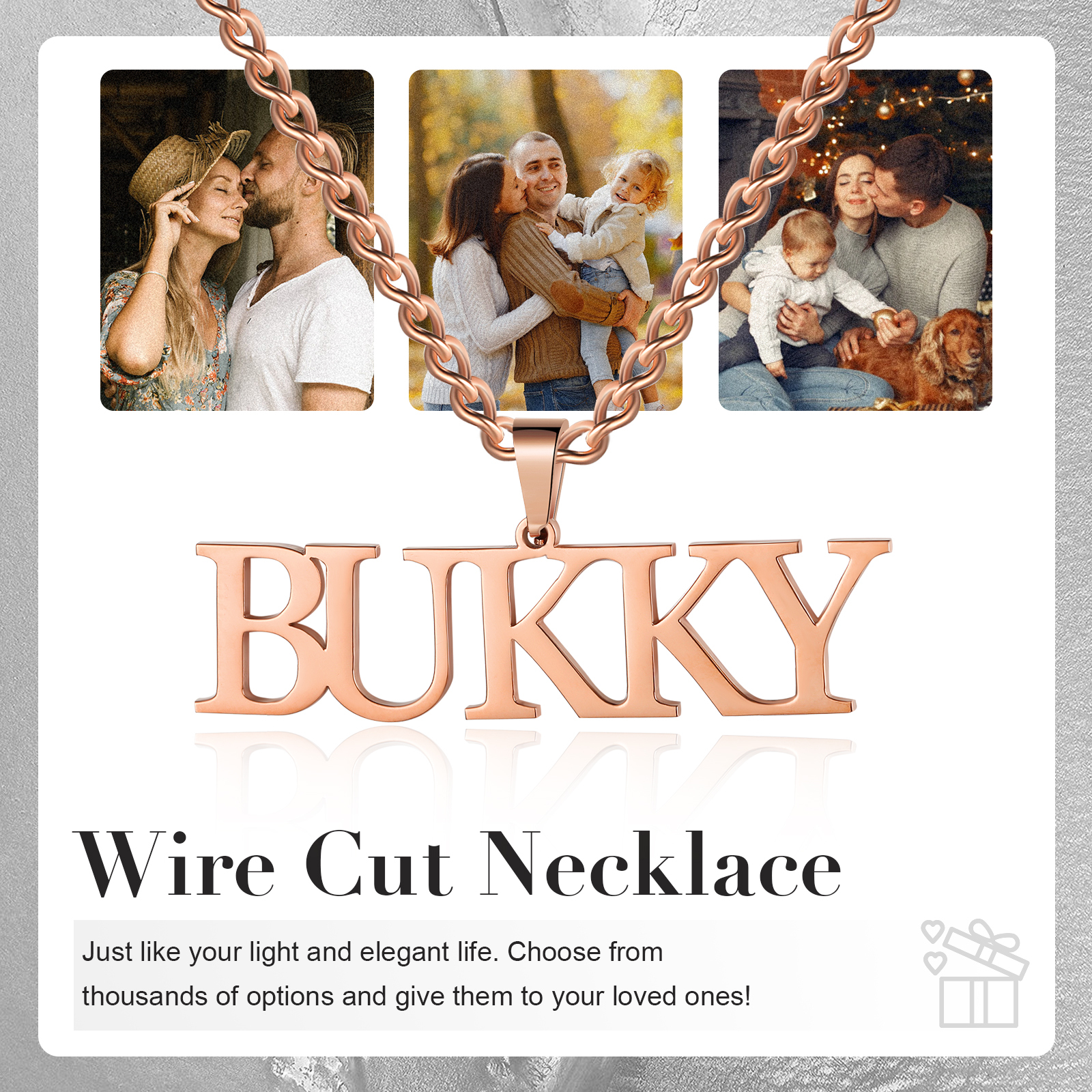 Personalised Name Necklace Custom Name Necklaces Gift For Her-Jessemade AU