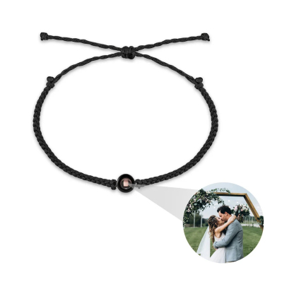 Personalised Projection Bracelet Love Style Photo Bracelet Rope Bracelet Gifts for Couple-Jessemade AU