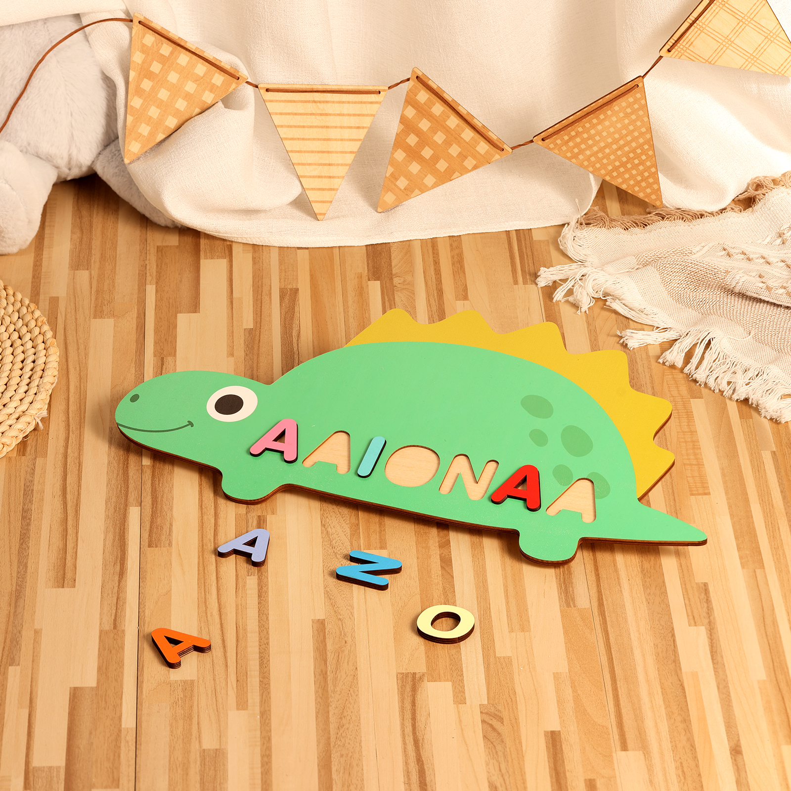 Customised Kid's Wooden Name Puzzle Toy for Toddlers Early Learning Child Toy-Jessemade AU