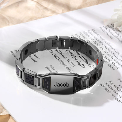 To My Dad Personalised Men Bracelet Custom Name Bracelet for Father-Jessemade AU