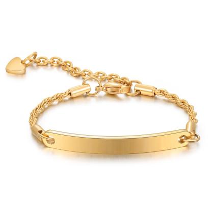 Adjustable Engraving Name Or Text Tiny Bracelet-Jessemade AU