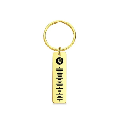 Personalised Music Spotify Code Keychain Gifts For Him-Jessemade AU