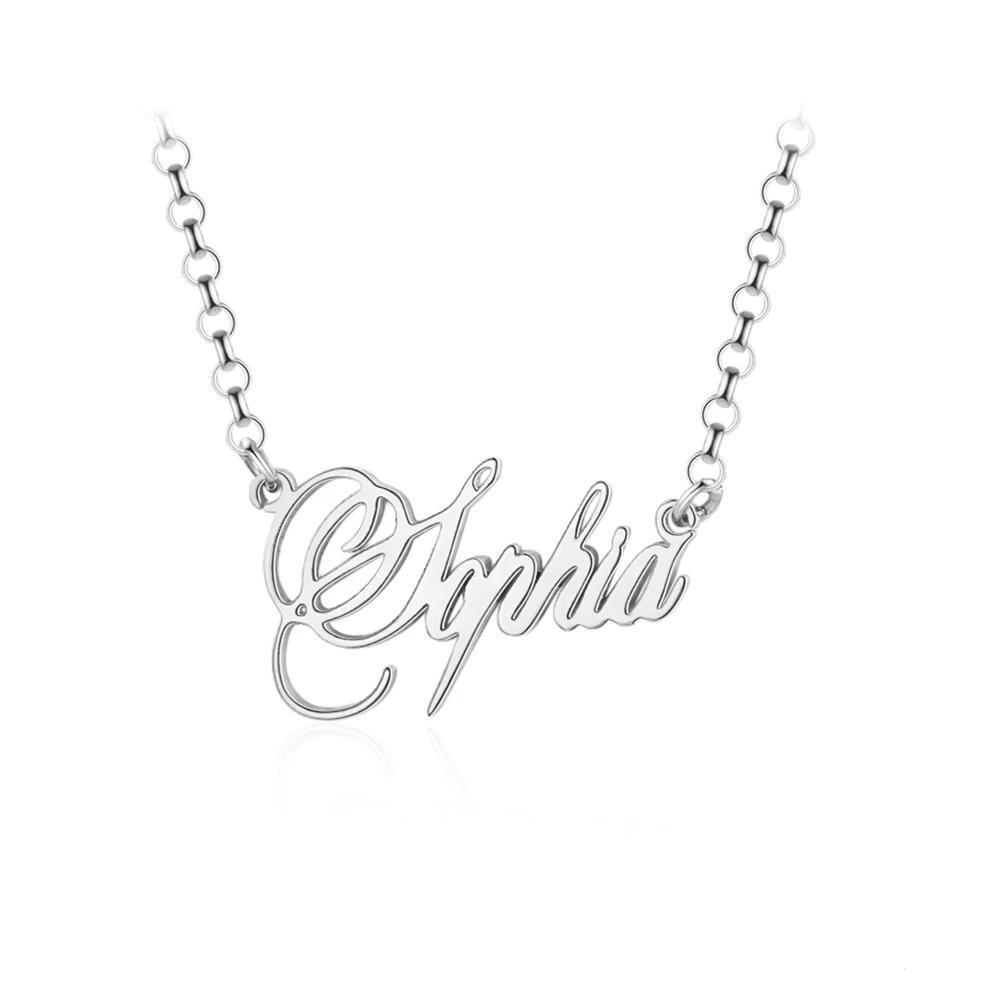 Personalised Necklace Custom 1 Name Necklace Gift For Women-Jessemade AU