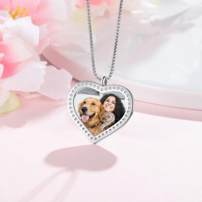 Personalised Heart Necklace Custom Photo Necklace Gifts For Her-Jessemade AU