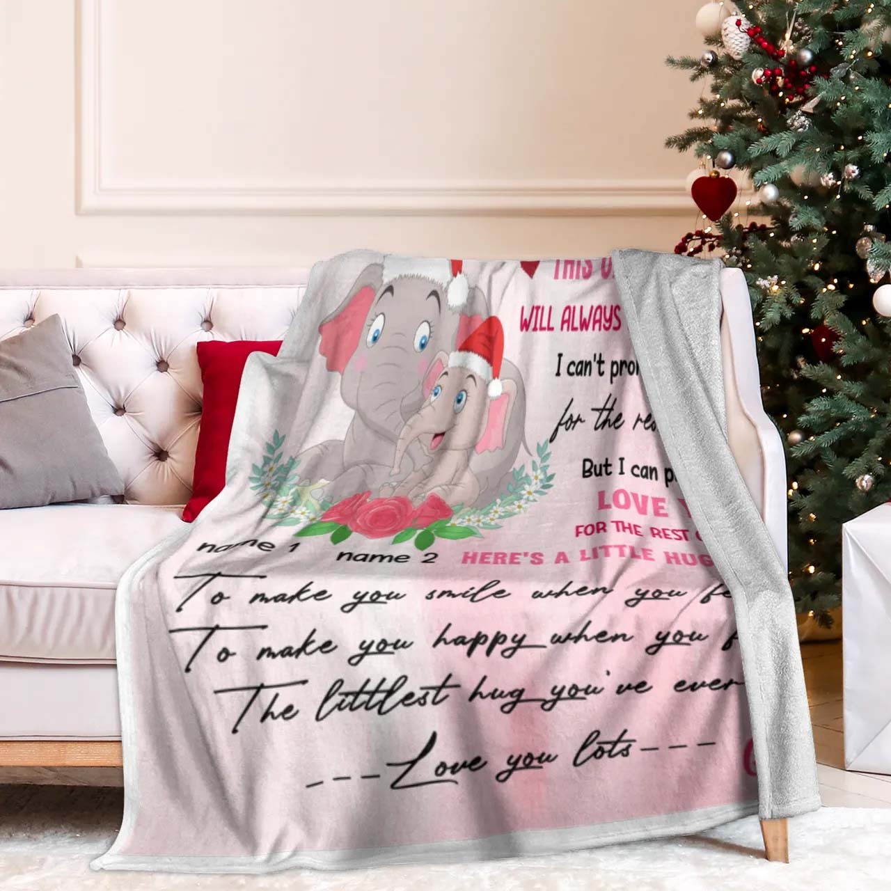 Grandma to Granddaughter,Never forget that I love you-Flannel Blanket-Jessemade AU