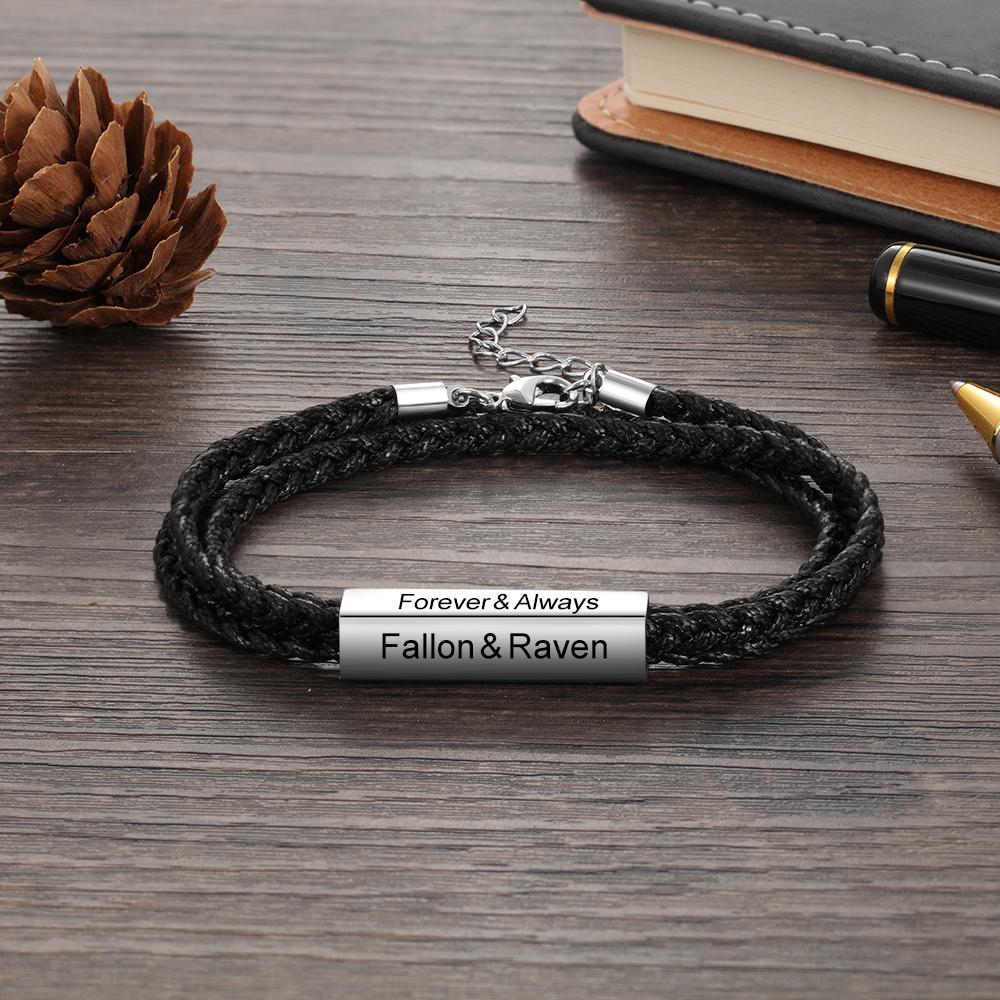 Personalised  Men's Bracelets For Him Best Gift For Him-Jessemade AU