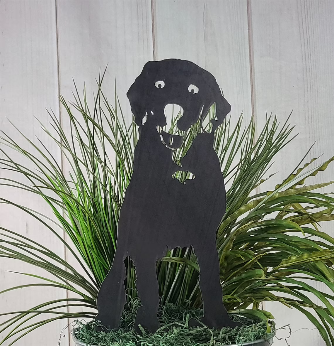 Labrador Retriever Metal Dog Silhouette Garden Yard Decoration-Jessemade AU