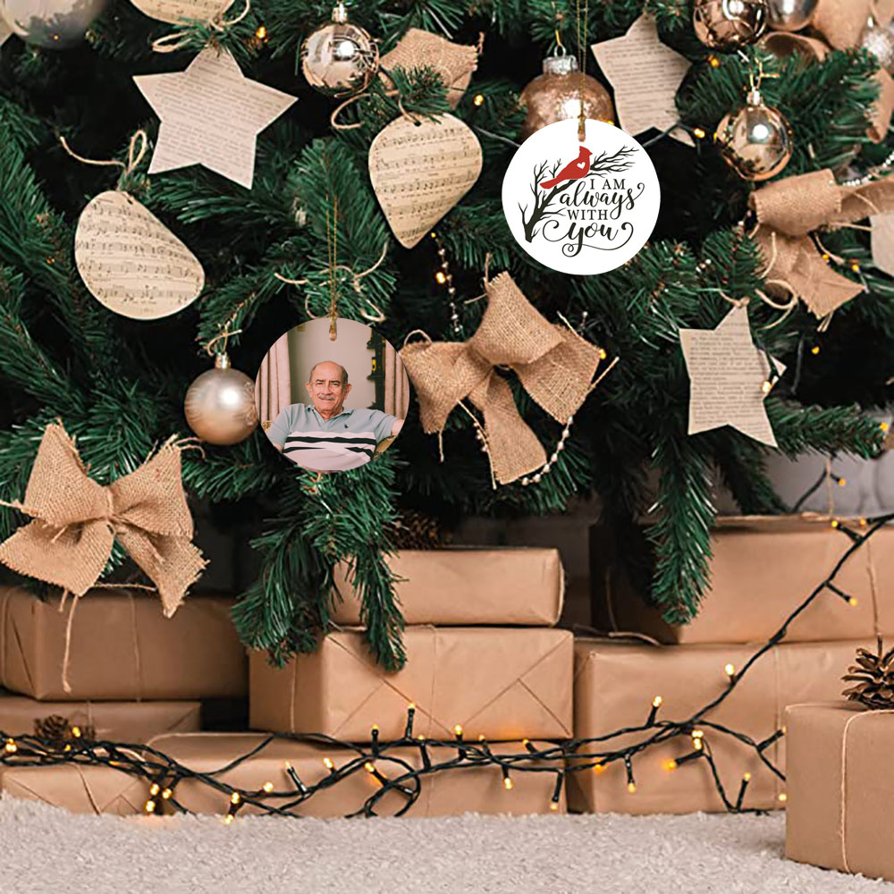 Personalised Photo Cardinal Ornament Always With You Keepsake-Jessemade AU