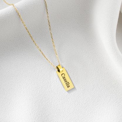 Personalised 1 Name Necklace Back To School Gold Necklace for Kids-Jessemade AU
