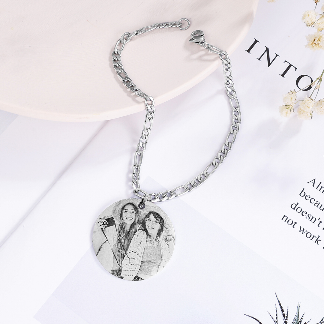 Personalised Photo Bracelet Custom  Birthflower Bracelet Memorial Gifts For Her-Jessemade AU