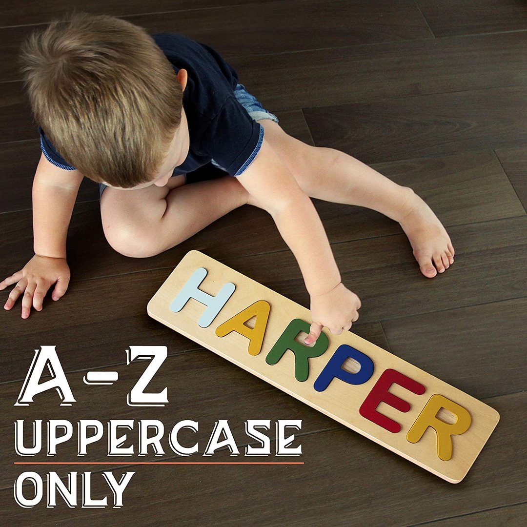 Personalised Kid's Wooden Name Alphabet Puzzle Toy for Toddlers Early Learning Child Toy-Jessemade AU