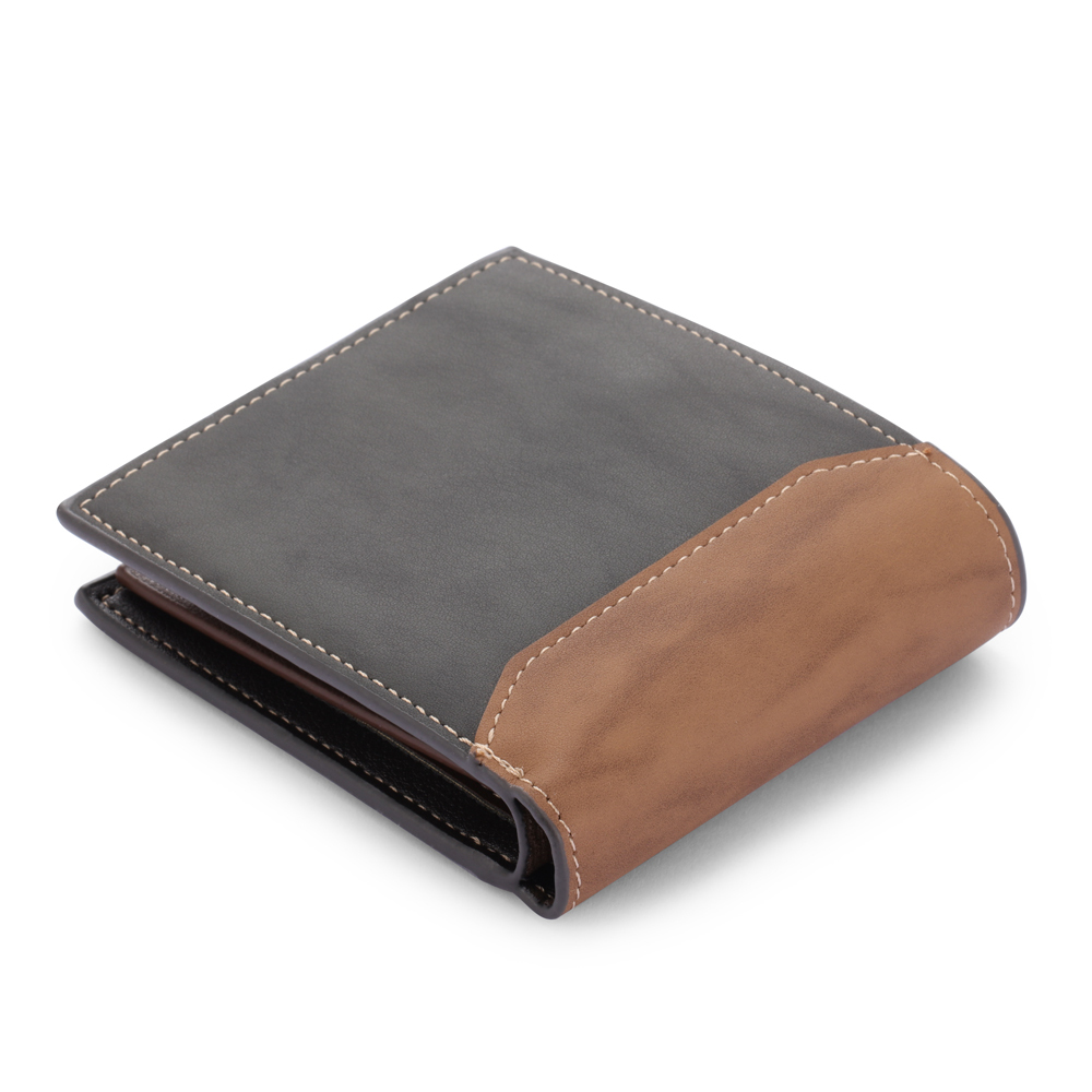Personalised Leather Wallet Engraved Photo Short Purse Gifts For Men