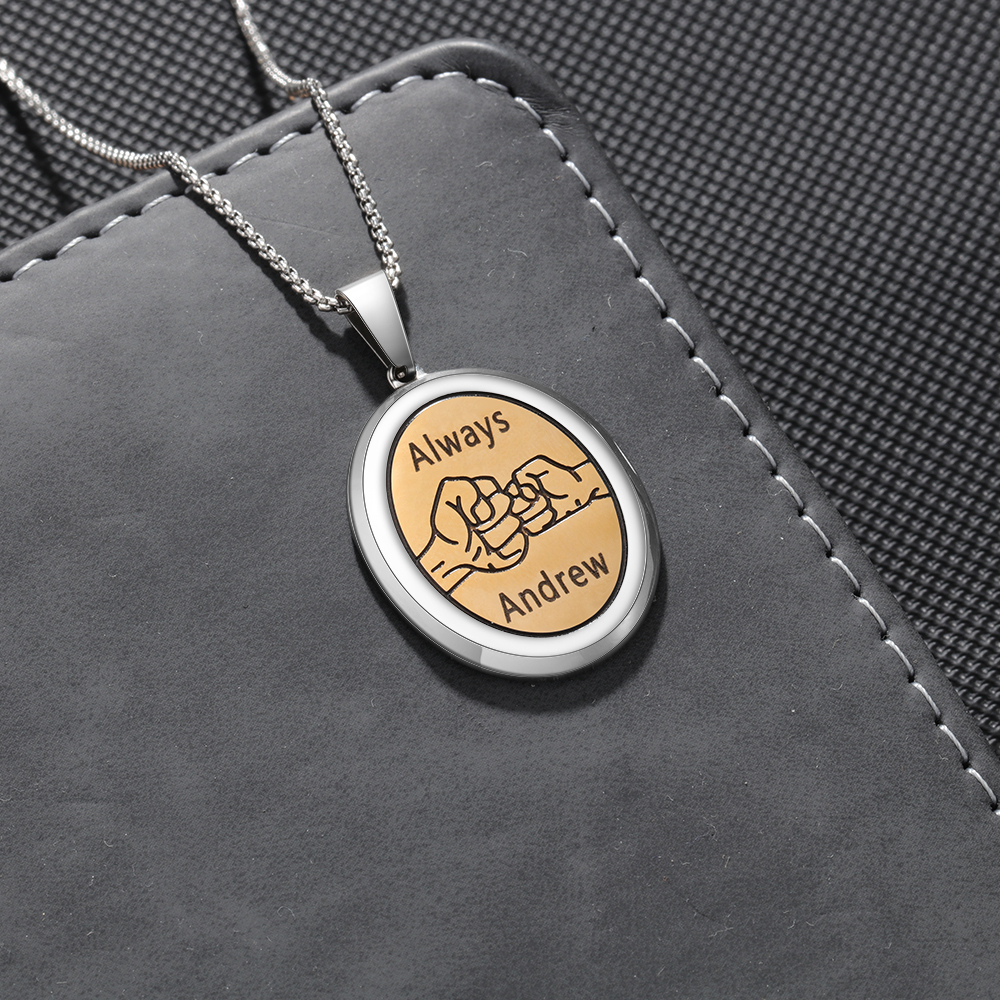 Personalised Men's Necklace For Dad-Jessemade AU