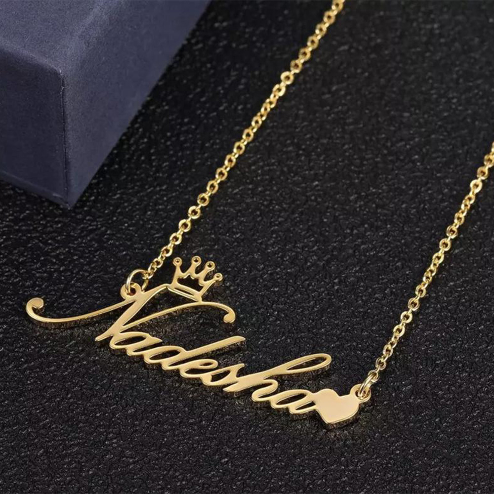 Personalised Necklace Custom 1 Name Necklace Gift For Women-Jessemade AU